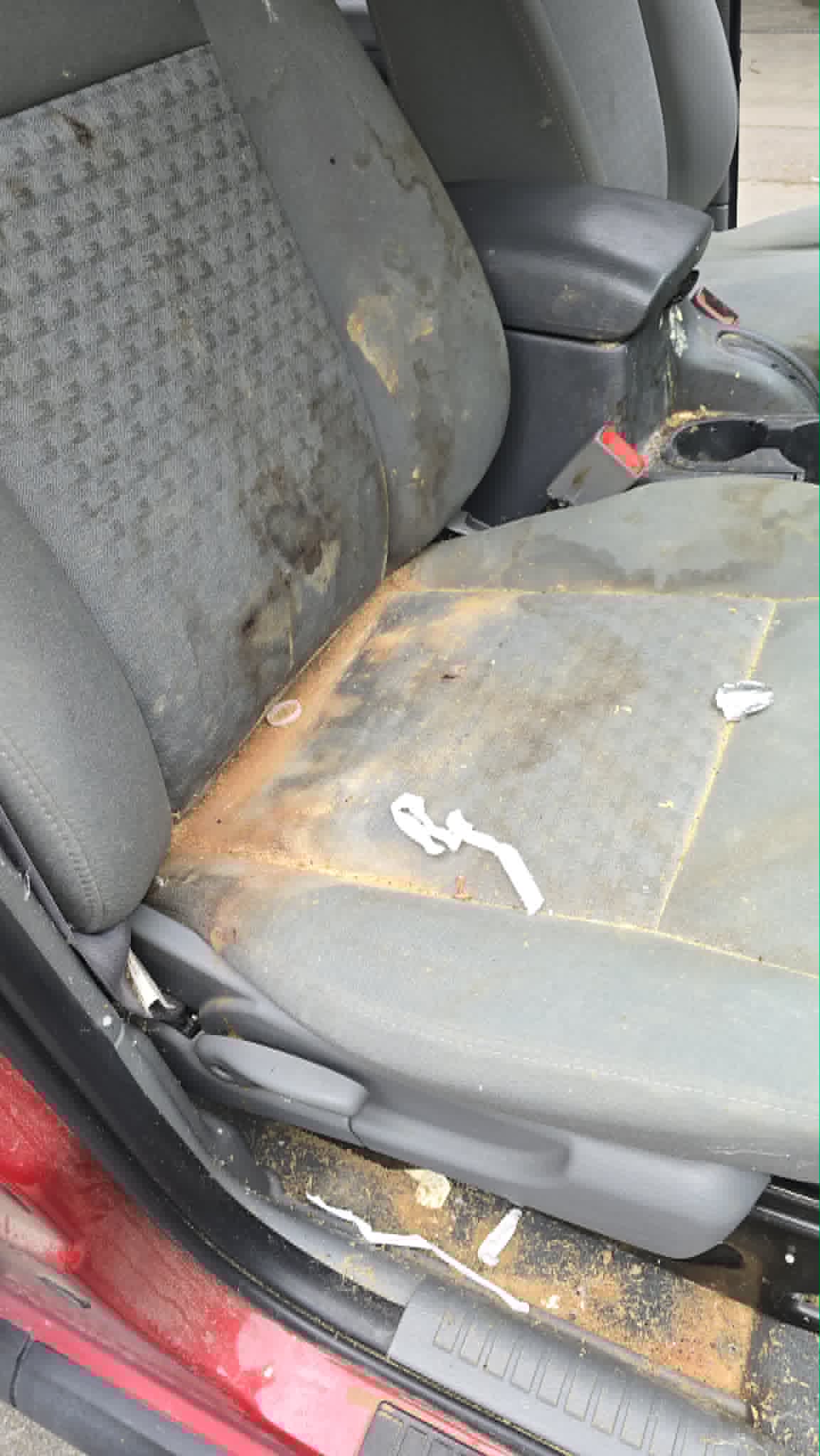 Contaminated floor